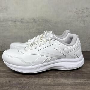 Reebok Walk Ultra 7 DMX Max Womens 7.5 White Low Top Leather Walking Shoes